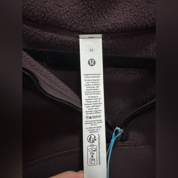 Lulu Lemon Medium Tumbled Fleece Half-Zip Jacket. 💙⚡️ - Picture 4 of 4